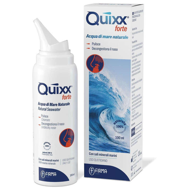 Quixx forte - Soluzione spray per irrigazioni nasali  acqua marina ipertonica 100 ml