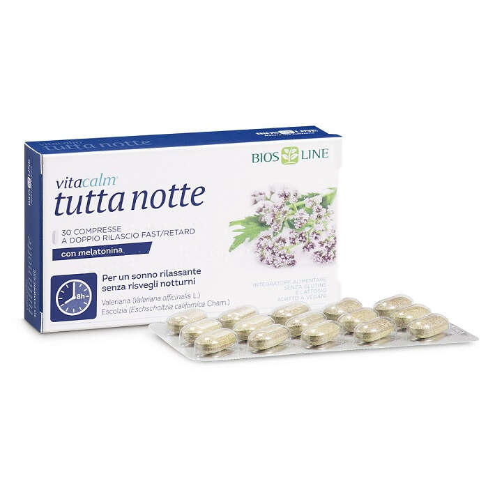 Vitacalm - Tutta notte con melatonina 30 compresse
