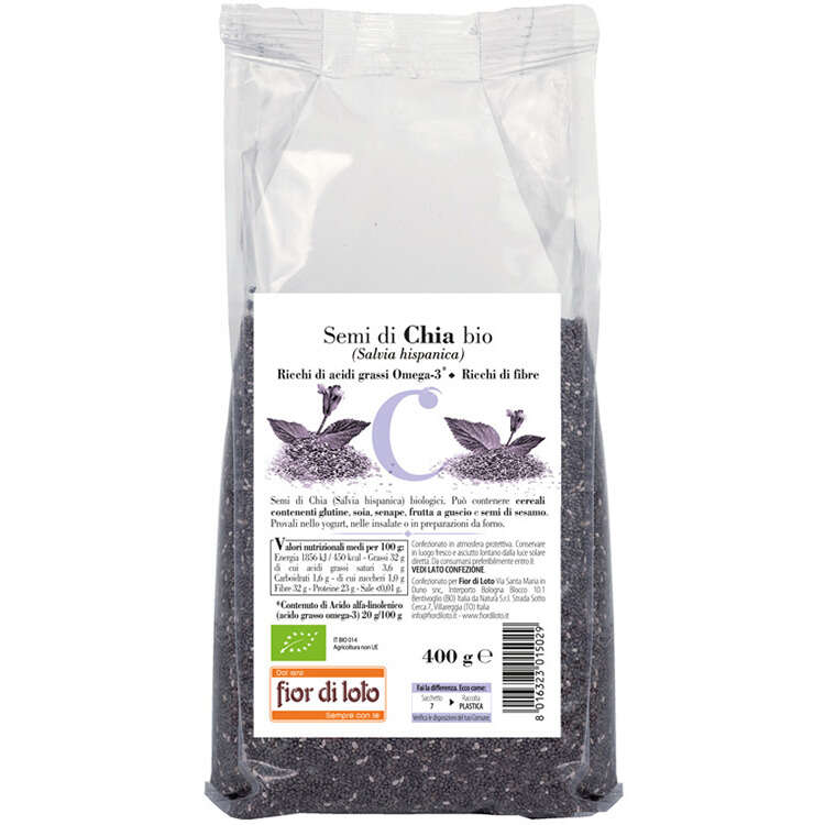Fior di loto - Semi di chia bio 400 g