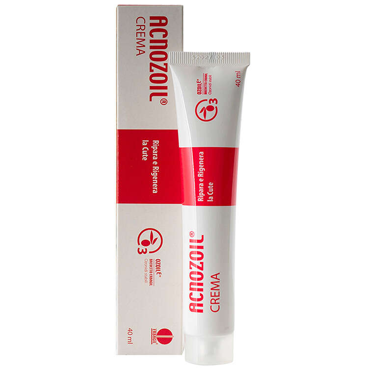 Erbagil - Acnozoil crema ripara e rigenera la cute trattamento acne 40 ml