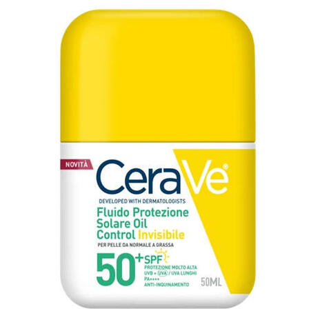 Ceravefluido invisibile oil control 50+ - Cerave fluido protezione solare oil control invisibile spf50+ 50 ml