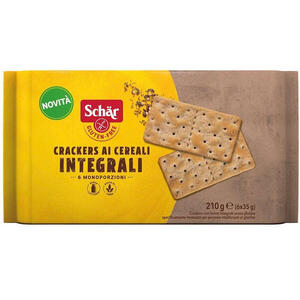 Schar - Crackers cereali integrali 6 pezzi da 35 g