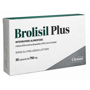 Brolisil plus - 20 capsule da 750 mg senza glutine senza lattosio