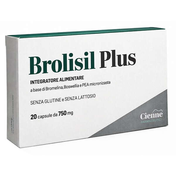 Brolisil plus - 20 capsule da 750 mg senza glutine senza lattosio