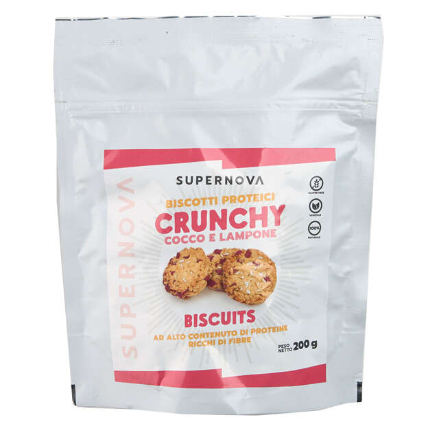 Supernova - Crunchy biscuits lampone e cocco 200 g