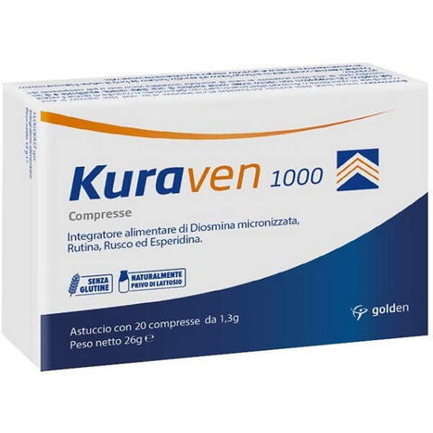 Kuraven 1000 - 20 compresse da 1,3 g senza glutine naturalmente privo di lattosio