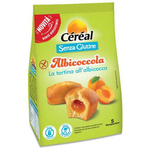 Cereal - Albicoccola tortina albicocca 5 pezzi da 35 g senza lattosio