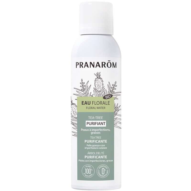 Pranarom - Idrolato tea tree purificante per pelle grassa con imperfezioni cutanee 150 ml