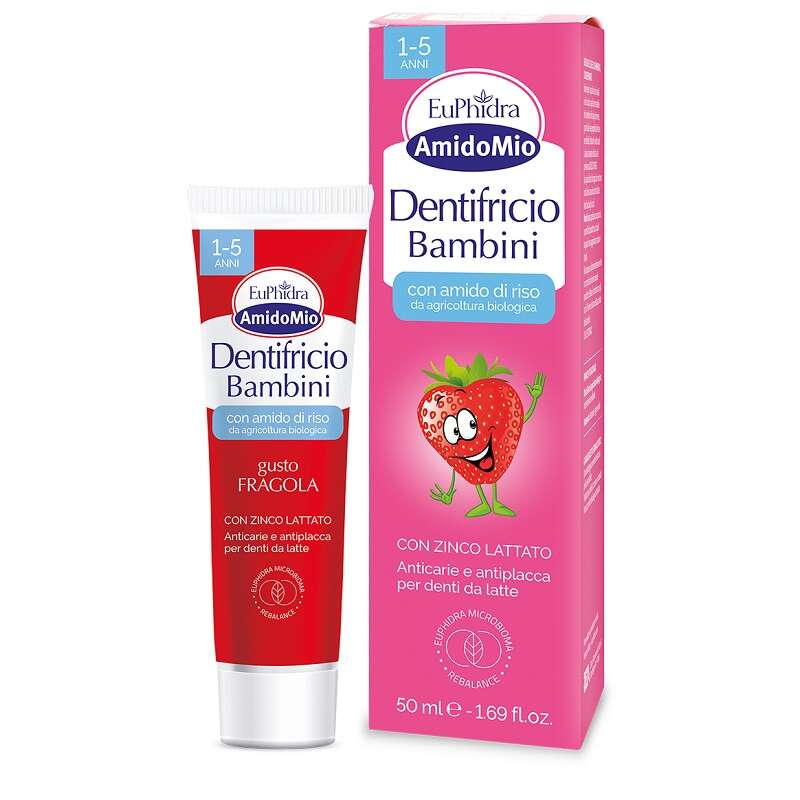 Euphidra - Amidomio dentifricio fragola 1-5 anni 50 ml