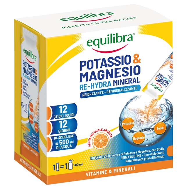 Equilibra - Potassio & magnesio re hydra mineral 12 stick