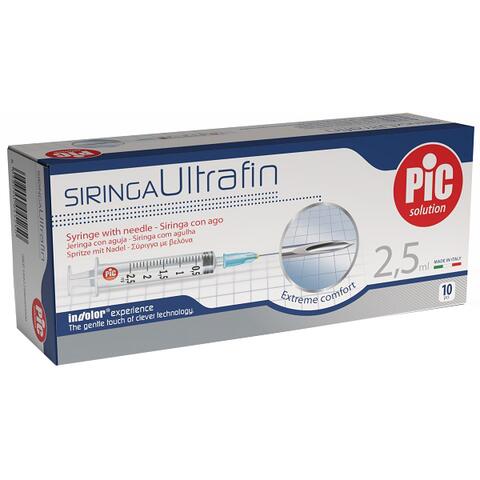 Pic - Siringa ultrafin 2,5 ml gauge 23 1/4 10 pezzi