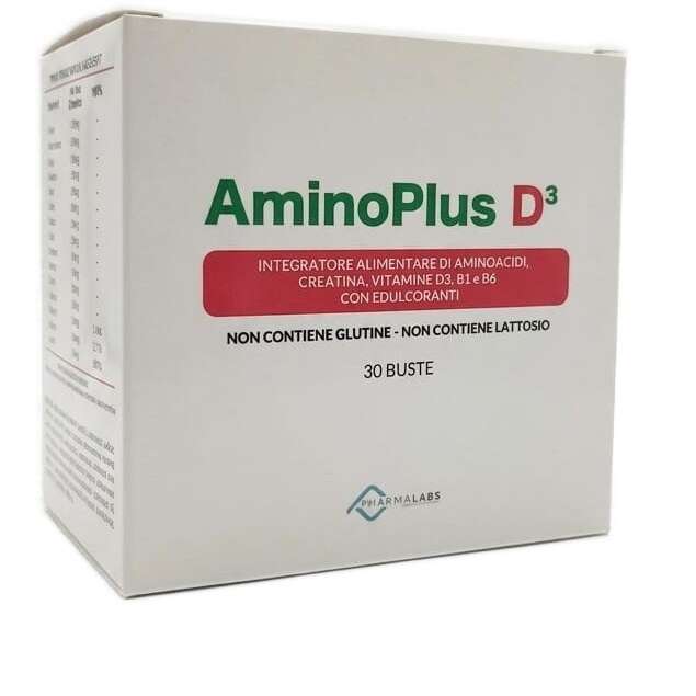 Aminoplus d3 - 30 bustine 6,5 g con edulcoranti, senza glutine e senza lattosio