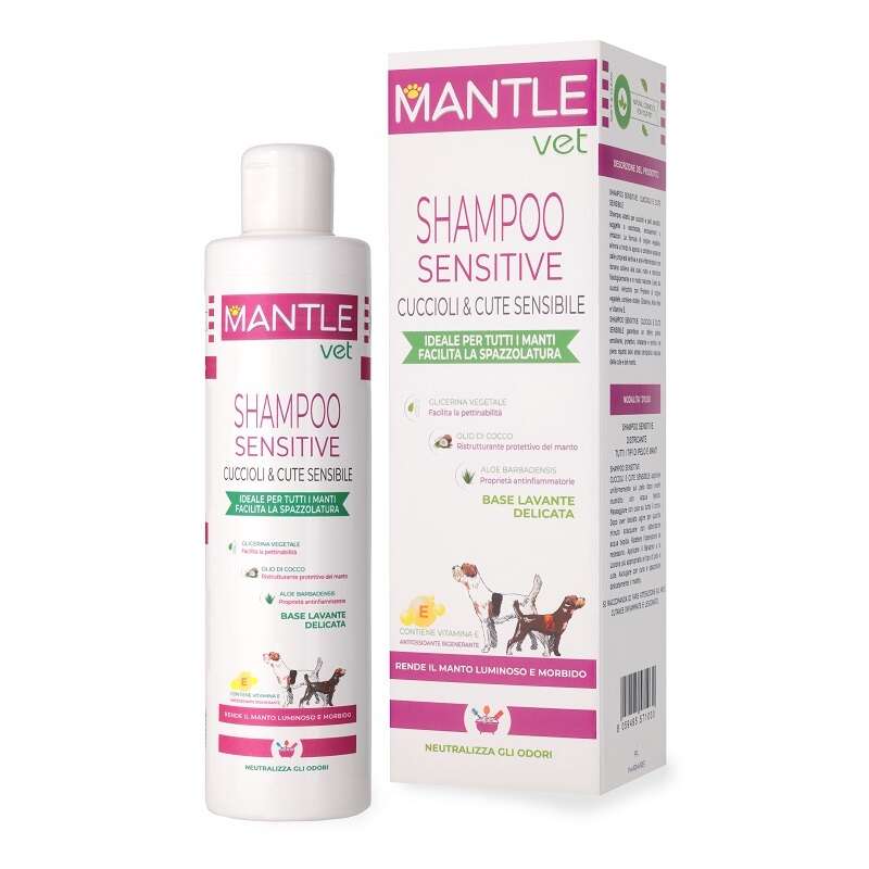 Mantle vet - Shampoo sensitive cuccioli e cute sensibile 250 ml