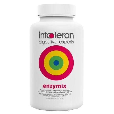 Enzymix intoleran - 36 capsule senza glutine senza soia