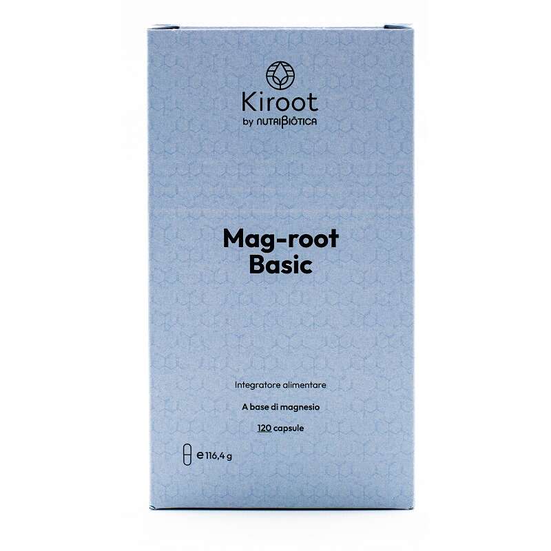 Kiroot mag-root basic - Kiroot by nutribiotica mag root basic 120 capsule senza glutine senza lattosio