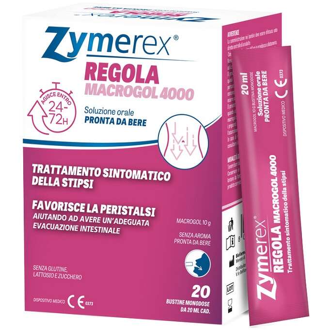 Zymerex - Regola macrogol 4000 20 bustine da 20 ml