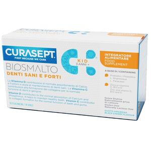 Curasept - Biosmalto denti sani e forti kid 10 flaconcini da 8 ml