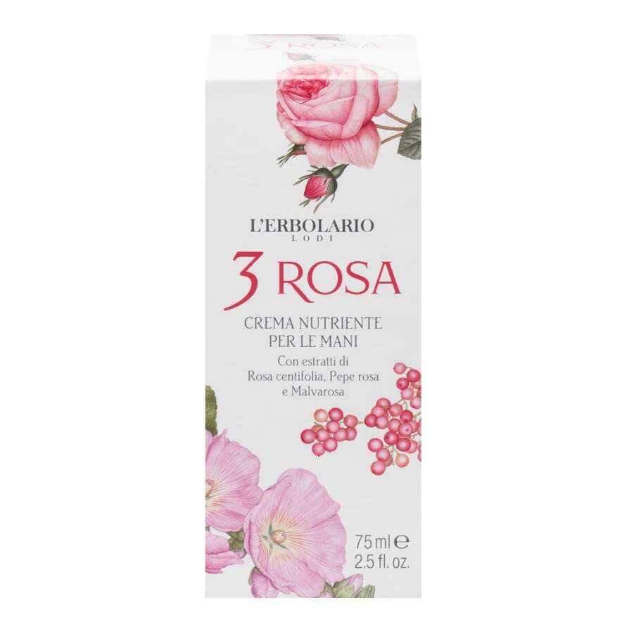 L'erbolario - 3 ROSA CREMA NUTRIENTE MANI