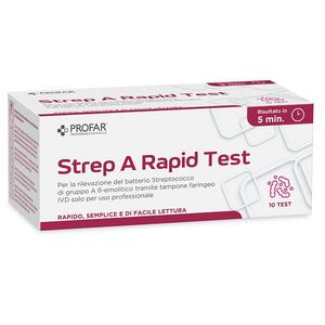 Profar - Test streptococco con cassetta a pozzetto 10 pezzi