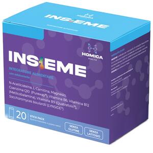 Insieme - 20 stick pack da 4 g con edulcorante senza glutine senza lattosio