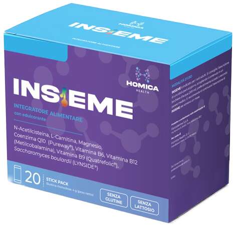 Insieme - 20 stick pack da 4 g con edulcorante senza glutine senza lattosio