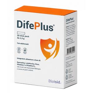 Difeplus - 20 stick pack da 1,5 g con edulcoranti senza glutine senza lattosio