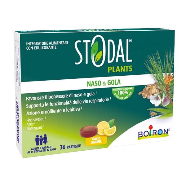 Stodal - Plants limone 36 pastiglie senza glutine naturalmente privo di lattosio