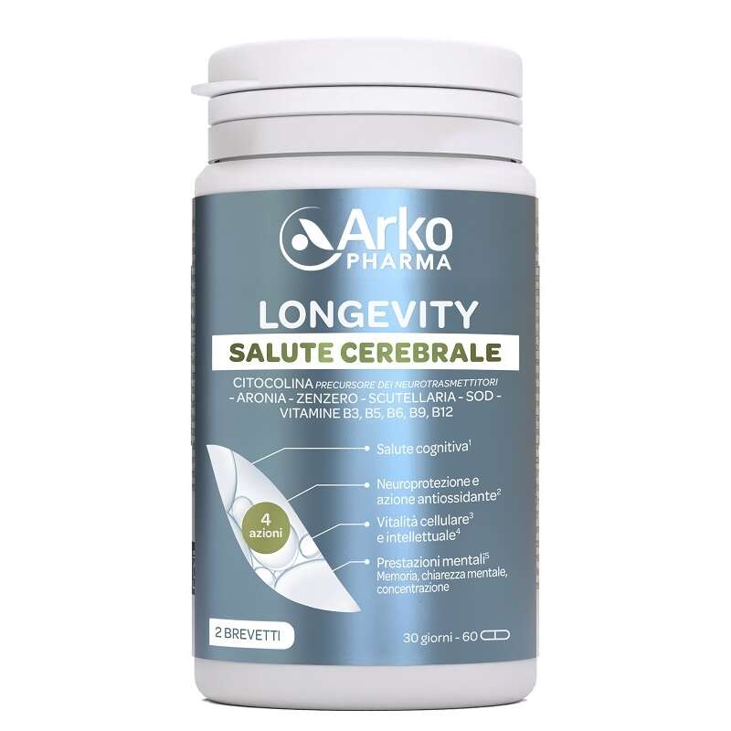 Arkofarm - Longevity salute cerebrale 60 capsule