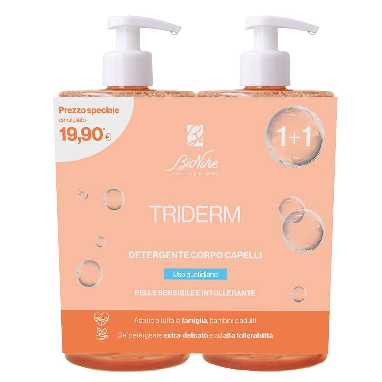 Bionike - Triderm bipack detergente corpo capelli 750 ml