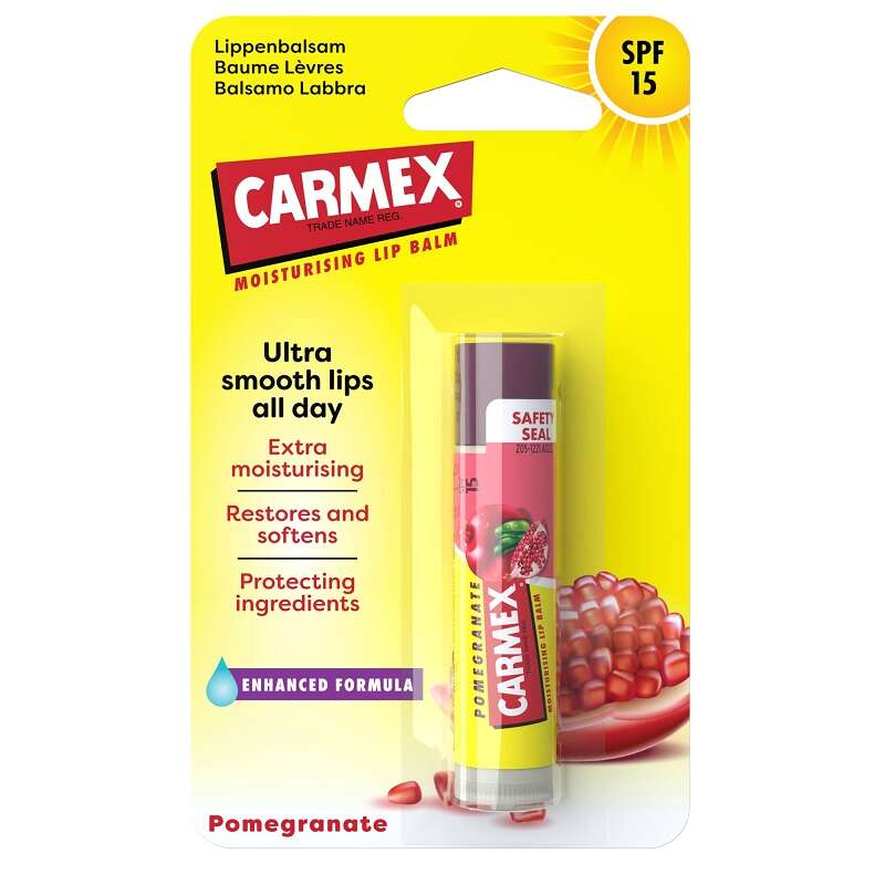 Carmex - Balsamo labbra melograno spf15 4,25 g