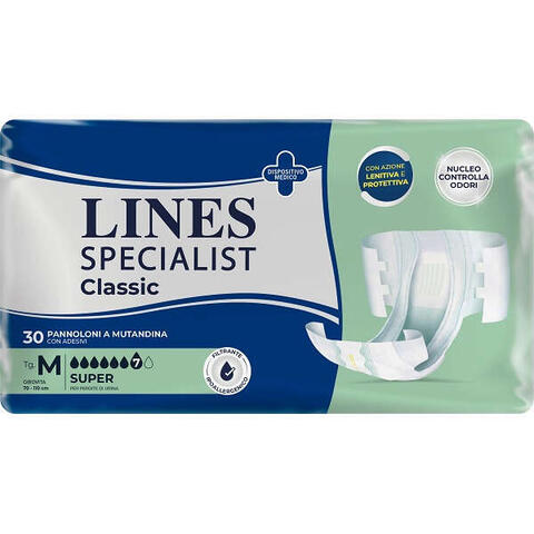 Lines - Pannolone a mutanda  specialist classic super mm 30 pezzi