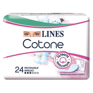 Lines - Cotone bio salvaslip ripiegati 24 pezzi