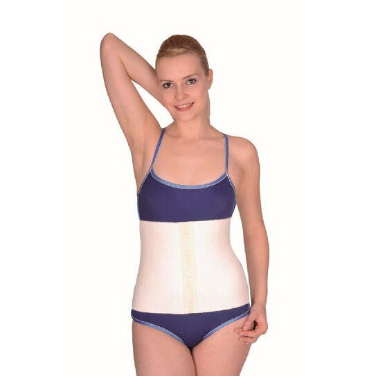 Variteks  fascia addominale  in tessuto termico - Variteks guaina in lana bianco 2