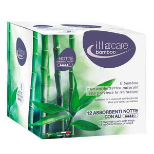 Illa - Care bamboo assorbente notte 12 pezzi