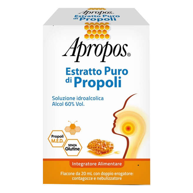 Apropos - Estratto puro di propoli spray+contagocce 20 ml