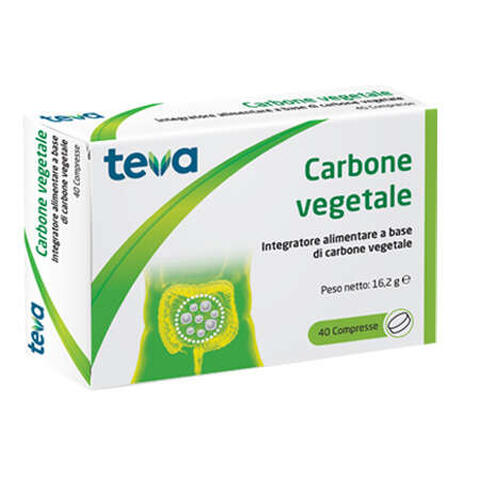 Teva - Carbone vegetale  40 compresse 16,2 g