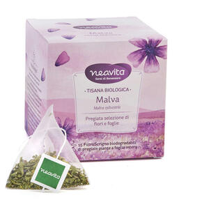 Neavita - Filtroscrigno malva fiori e foglie bio 15 filtri 1,2 g