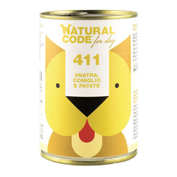 Naturalcode for dog 411 - Natural code 411 for dog anatra coniglio e patate