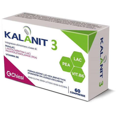 Kalanit - 3 60 compresse da 1475 mg senza glutine, senza lattosio, senza zuccheri