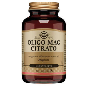 Solgar - Oligo mag citrato 60 tavolette