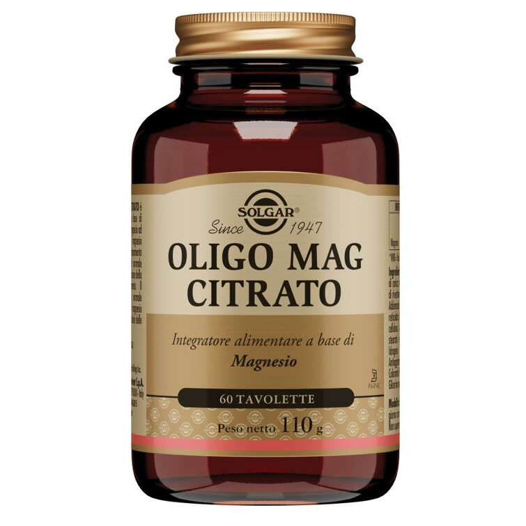 Solgar - Oligo mag citrato 60 tavolette