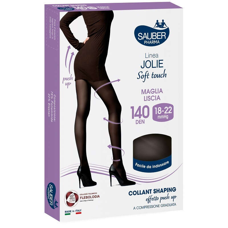 Sauber - Pharma jolie collant shaping 140 denari nero taglia 2