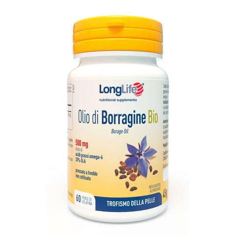 Longlife - Olio borragine bio 60 perle in gelatina