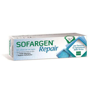 Sofargen - Medicazione  gel acido ialuronico e argento sulfadiazina tubetto 25 g