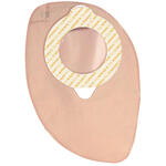 Flexima - Sacca colostomia a due pezzi aggancio adesivo con gui di sicurezza fondo chiuso diametro 60mm capacita' 350ml colore beige 30 pezzi  key