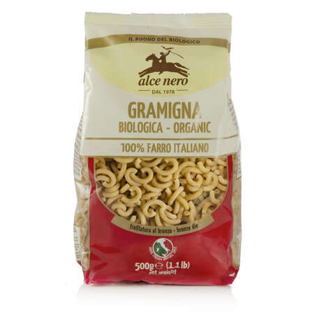 Alce nero - Gramigna 100% sfarinato di farro bio 500 g