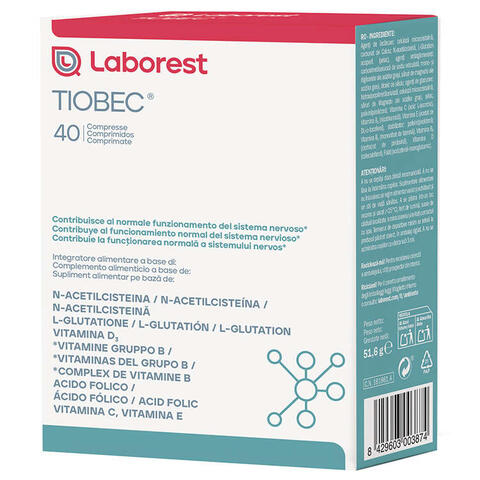 Tiobec - 40 compresse nuova formulazione senza glutine senza lattosio