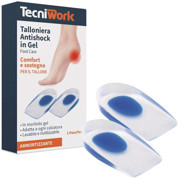 Tecniwork  talloniera antishock in gel  taglia m/l - Night&day tallon soft m/l 1 paio