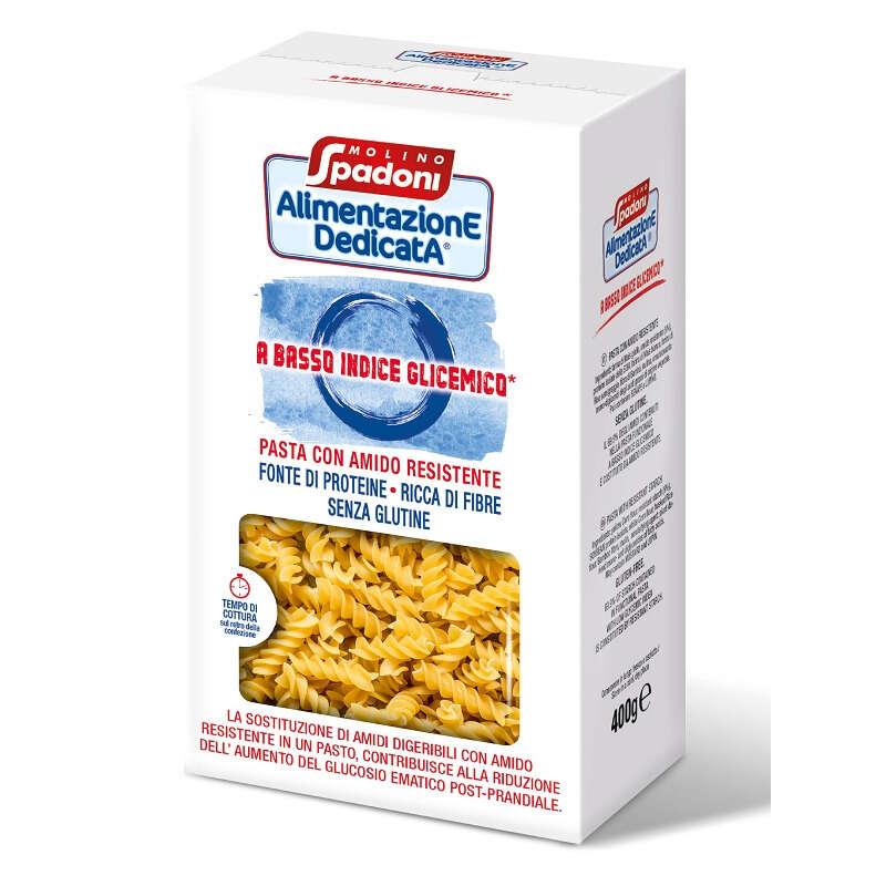 Alimentazione dedicata  fusilli  a basso indice glicemico - Alimentazione dedicata fusilli basso indice glicemico senza glutine 400 g
