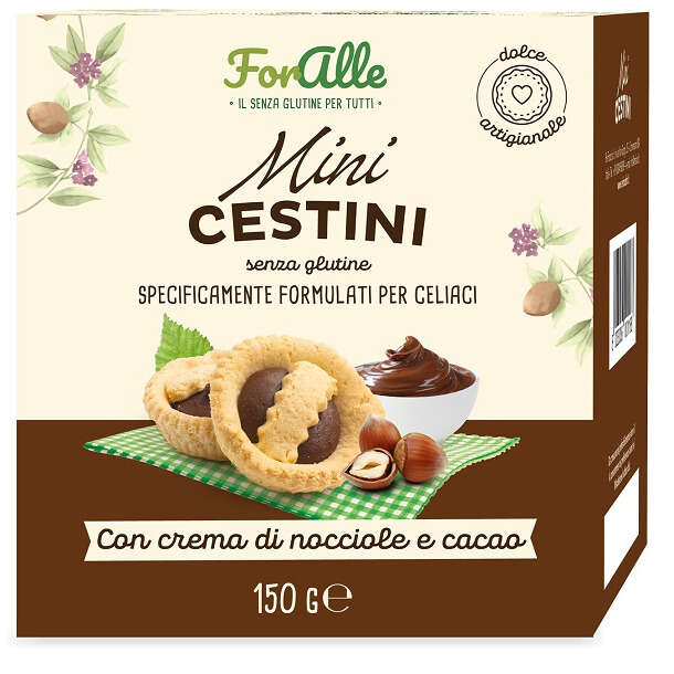 Foralle minicestini crema di nocciole - Foralle minicestini crema nocciona & cacao 150 g